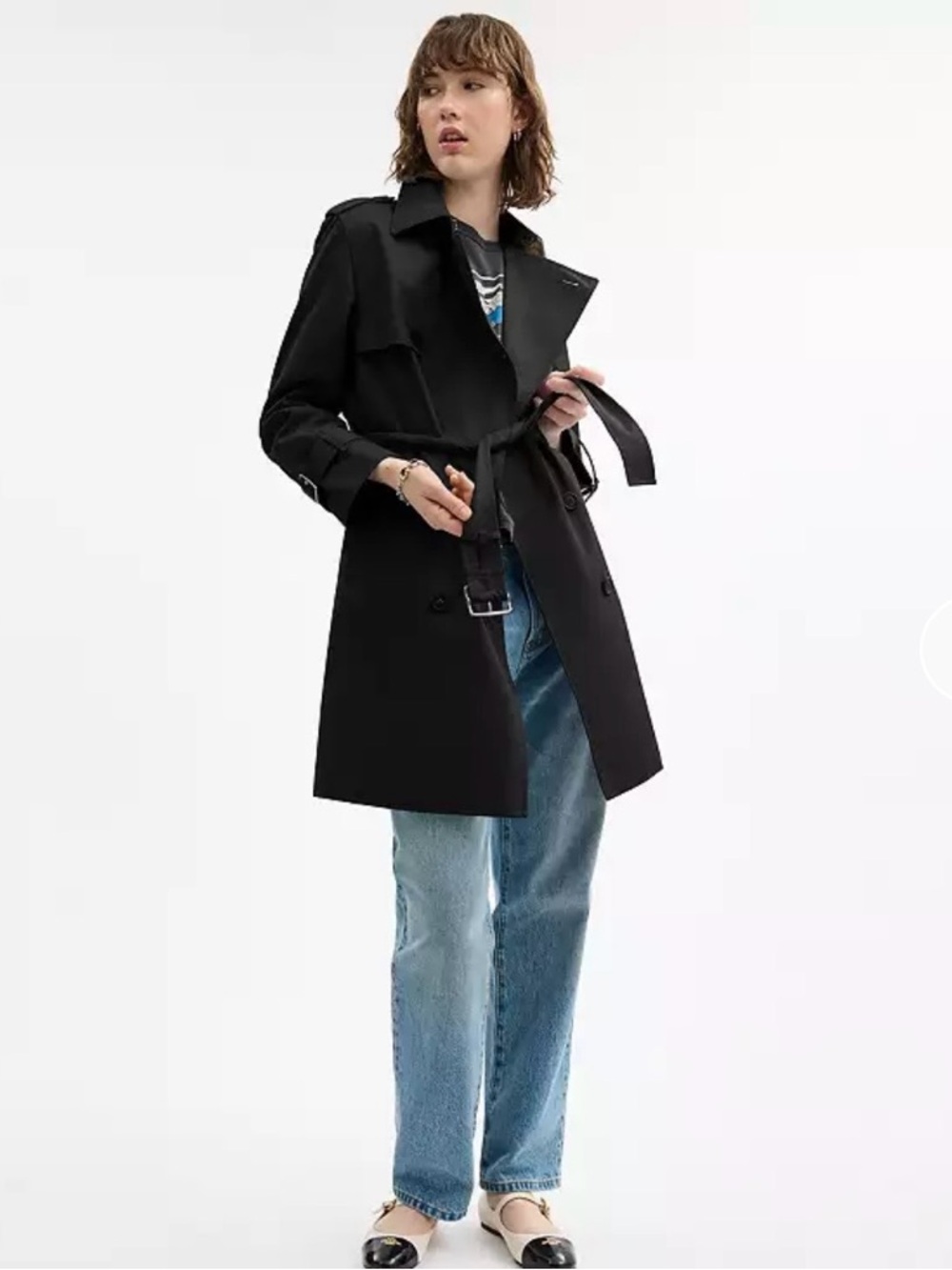 Coach Black The Trench Coat with Signature Lining - Picture 2 of 9